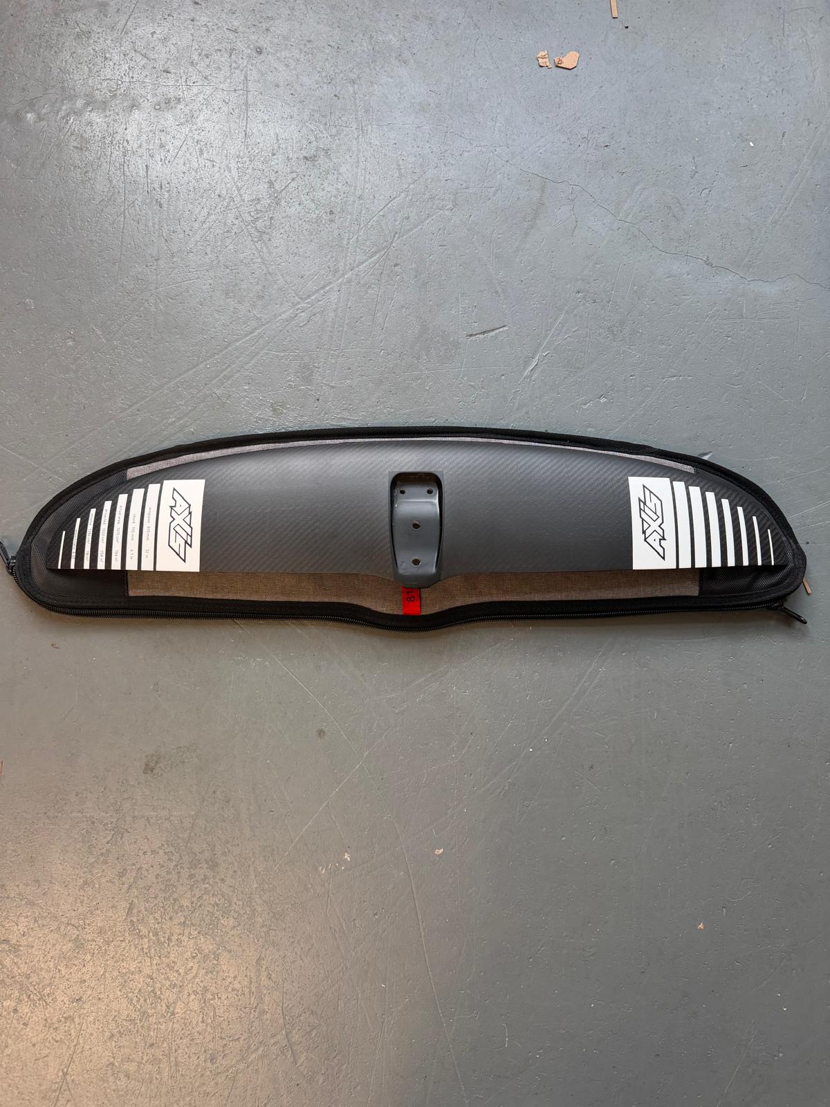 AXIS BSC 810 carbon foil front wing ex-display, actual photograph showing upper face and fuselage mounting block