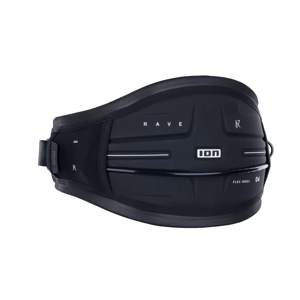 ION Rave Wing Waist Harness 2026 in black, front view