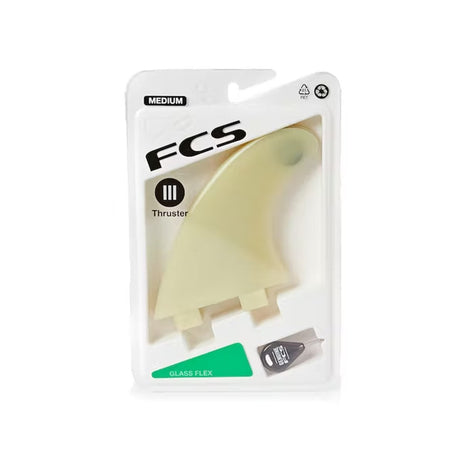 FCS M-5 three-fin thruster surfboard fin set