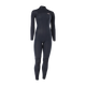 Front view of the black ION Amaze Amp 4/3 back-zip women's wetsuit, article 48273-4507