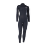 Front view of the black ION Amaze Amp 4/3 back-zip women's wetsuit, article 48273-4507