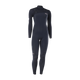 Front view of the black ION Amaze Amp 3/2 front-zip women's wetsuit, article 48273-4532