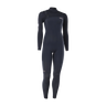 Front view of the black ION Amaze Amp 3/2 front-zip women's wetsuit, article 48273-4532