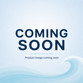 A light blue placeholder graphic with the words 'COMING SOON' in large dark blue text and smaller text reading 'Product image coming soon' below, with a simple wave illustration at the bottom.