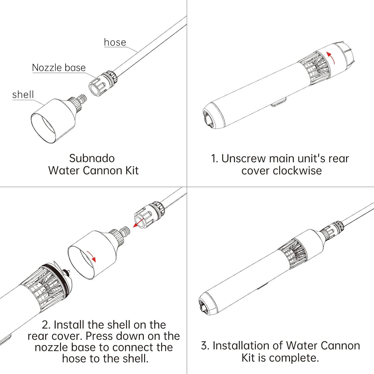 Subnado Water Canon Nozzle