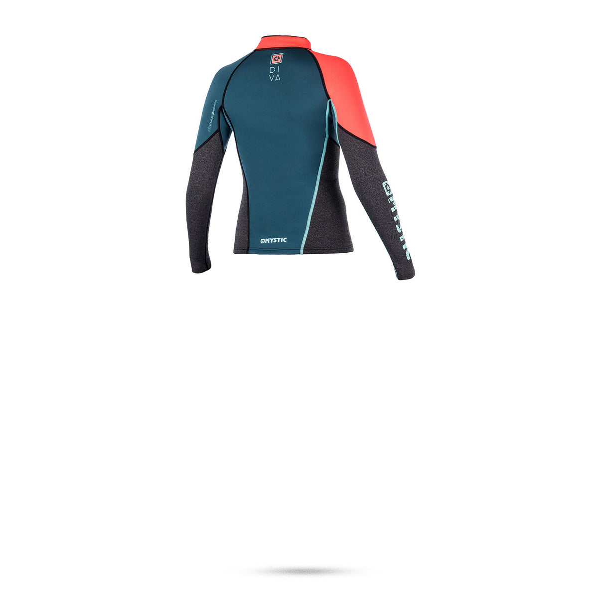 Mystic Womens DIVA 2mm Front Zip Neo Wetsuit Top - Teal