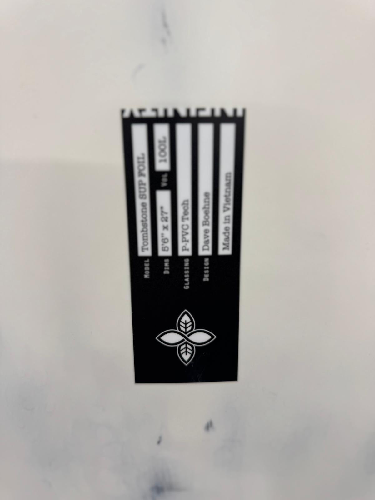 Infinity Tombstone SUP Foil Board – 5’8” x 27” – 100L (Ex Demo)