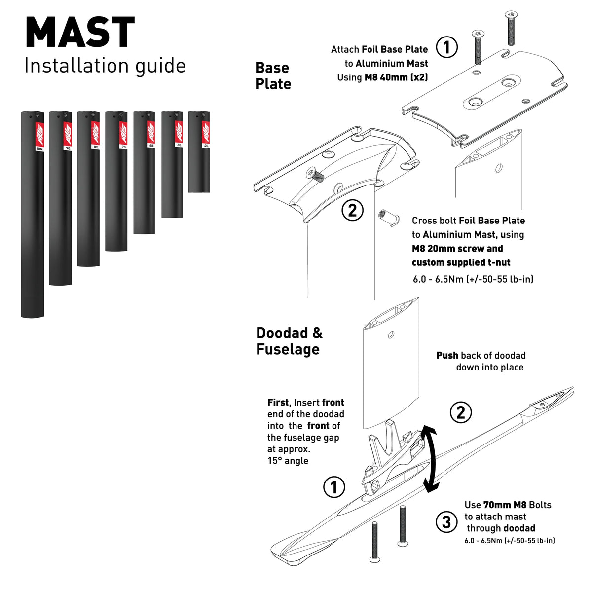 AXIS 19mm Aluminium Foil Mast