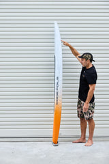 Code Foils Downwind SUP board side profile and rocker