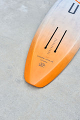 Close view of the WASP board orange tail and foil mounting tracks