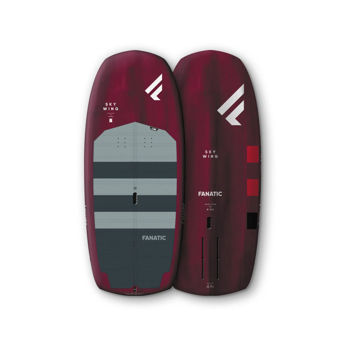 Fanatic Sky Wing 2021 wing foil board, manufacturer gallery image showing the original burgundy design