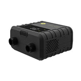 Ride Engine Air Box Mini electric pump angled view showing air ports, USB-C cover and digital pressure controls